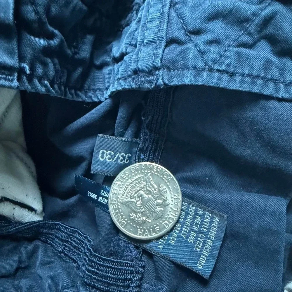Polo Ralph Lauren 90's Rare Crest Military Parachute Cargo Pants 33 (Large)